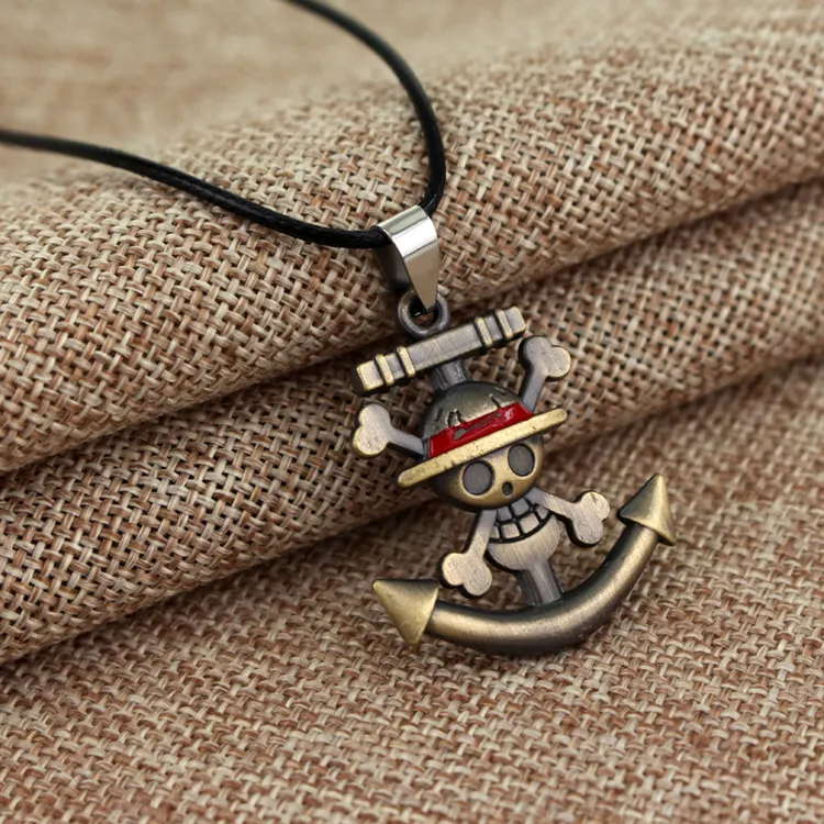 Популярное аниме цепочка ожерелье пиратский якорь кулон ожерелье для аксессуаров