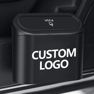 Qeepei mới không thấm nước di động cửa xe Thùng rác có thể tự động Thùng rác hộp rác lưu trữ xe Thùng rác có nắp và túi rác - Product Image 2