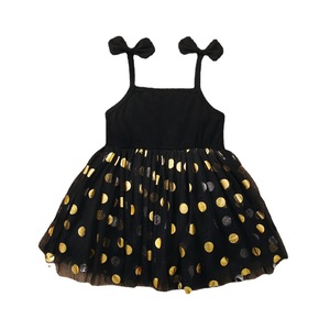 ชุดเดรสลูกไม้ลายดาวสำหรับงานวันเกิดเด็กผู้หญิงช่วงฤดูร้อน พร้อมปกเสื้อแบบเด็กอ่อน - Product Image 1