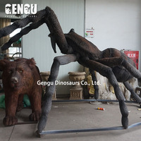 Modèles de dinosaures Gengu en acier 3D, araignée géante, tarantule géante, haute simulation pour une utilisation en intérieur/extérieur