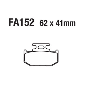 Nuevas Pastillas de Freno Traseras Semimetálicas FA152 62*41mm con Diseño Anti-ruido y Silencioso, Reemplazo Directo para <span class=keywords><strong>Kawasaki</strong></span> KX125/KDX - Product Image 2