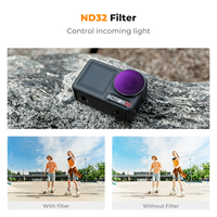 Filtre d'action pour caméra K&F Concept, diffuseur noir 1/4, filtre CPL ND8 ND32 pour DJI Osmo Action 4&5 Pro HD, multi-couches