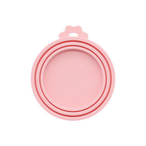 Baifu Maßgeschneiderter Logo Farbiger Wiederverwendbarer Silikon Luftdichter Tierfutter Deckel Lebensmittelqualität Dosenabdeckung - Product Image 1