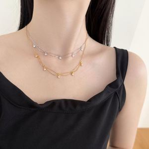 สร้อยคอรูปดาว Dylam สำหรับเด็กผู้หญิง เงินแท้ S925 จี้รูปดาวประดับเพชรคิวบิกเซอร์โคเนีย สายสร้อยแบบมินิมอล ป้องกันการแพ้ - Product Image 2
