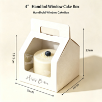 Boîtes rigides en papier kraft recyclé écologiques avec doublure en éponge pour gâteaux d'anniversaire, cupcakes, desserts, plats à emporter