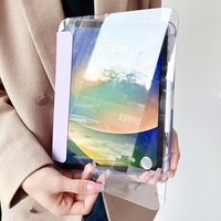 Étui de protection transparent rotatif à 360° avec fonction veille/réveil automatique pour tablette iPad (A16) 10e génération 10,9 pouces et 11e génération 11 pouces