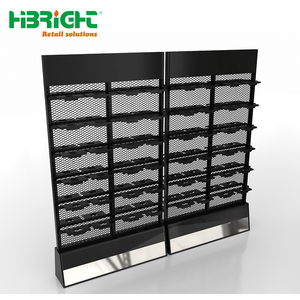 Exhibidor de Zapatos Metálico de Alta Calidad para Supermercado, Resistente, con Panel Perforado, Colores Personalizables, 1-7 Niveles, 120 kg - Product Image 3