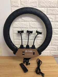 Anneau lumineux LED à intensité variable, 22 pouces, 56cm, pour Selfie, éclairage annulaire, obturateur à distance pour le maquillage en Streaming en direct, vente en gros - Product Image 2