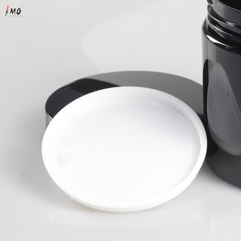 8oz glass black air tight containers