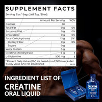 Sachet de créatine liquide à portion individuelle - Absorption rapide, créatine pré-entraînement pour la musculation et l'entraînement