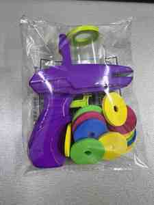 Outdoor Game Gun Toy Plastic Foam Disc Launcher Soft Shot Flying Saucer Gun Fight <b>Frog</b> Competitive Game - Product Image 6