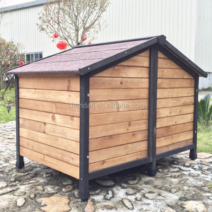 SHUNDA SDD012 Caseta de Lujo Moderna y Ecológica para Perros, con Doble Puerta, de Madera, con Diseño Impreso, para Todas las Estaciones - Product Image 3