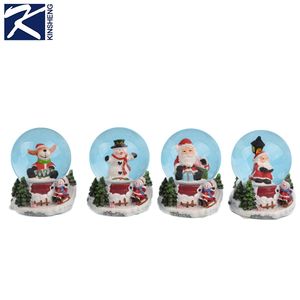Caja de música personalizada, recuerdo de Navidad, muñeco de nieve, globo de nieve, navidad - Product Image 5