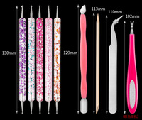 Accessoires de manucure DIY Design Ensemble de manucure allemand Outils de pointillage Ensemble de coupe-ongles en forme de pomme