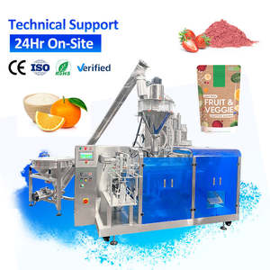 Machine d'emballage multifonctionnelle à 8 voies pour sachets à fermeture éclair, pour le remplissage et l'emballage de poudre en vrac (farine, etc.) de 1 kg, 10 kg, 25 kg - Product Image 1