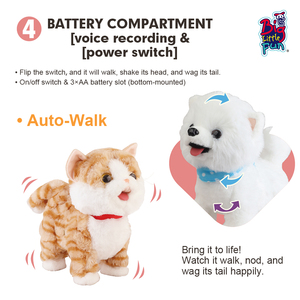 Benutzer definierte elektrische sprechende Hundes pielzeug Super Soft Plüsch Kuscheltier mit USB-Aufladung Moving Ears Singen für Kinder-Bildungs geschenk - Product Image 5