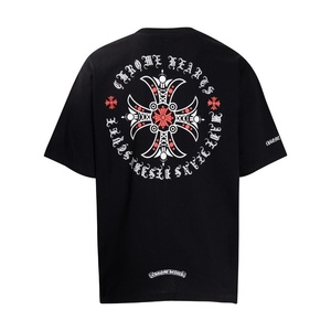 T-shirt Unisex Chrome Heart in Puro Cotone 230g, Vestibilità Ampia, Stampa Serigrafica, Traspirante, Stile Streetwear, Manica Corta, Vendita all'Ingrosso - Product Image 6