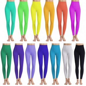 เลกกิ้งเอวสำหรับออกกำลังกายกางเกงโยคะโลโก้แบบกำหนดเอง - Product Image 5