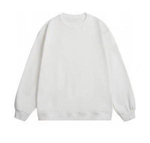 Felpa da <span class=keywords><strong>Uomo</strong></span> <span class=keywords><strong>Girocollo</strong></span> Pesante Tinta Unita Totalmente Personalizzabile in Cotone Patchwork Oversize di Alta Qualità per Streetwear Casual - Product Image 3