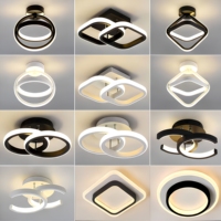 Plafonnier LED moderne au design minimaliste et créatif pour chambre à coucher et salon