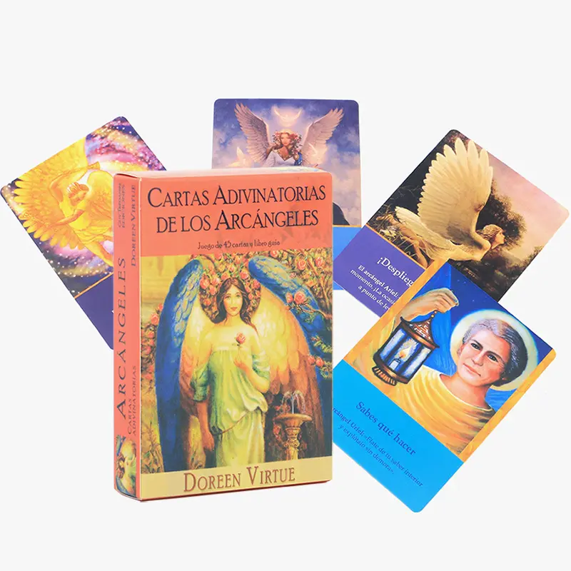 Spanish Romance Angels Oracle Cards For Tarot Divination Card Game Cartas Adivinatorias de los Arcangeles
