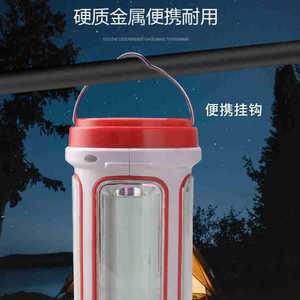 Lanterne LED portable d'extérieur avec panneau solaire et fonction de chargeur de batterie, rechargeable par USB - Product Image 2