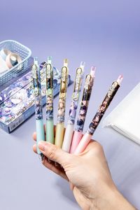 Juego al azar de 3 uds Honkai Star Rail bolígrafo de Gel de tinta negra suministros escolares de oficina Phainon Firefly Robin Tingyun Fugue Aglaea the <span class=keywords><strong>Herta</strong></span> - Product Image 4