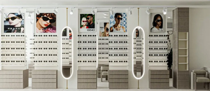 Idées conceptuelles de décor brillant Magasin d'optique Décoration intérieure Design Lunettes Vitrine Équipement Vitrines à lunettes - Product Image 5