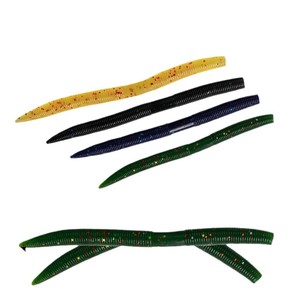 133 pièces bâton souple ver Kit de pêche poids de balle crochets décalés O anneaux Wacky Rig boîte à outils basse leurre plomb pour lac vivaneau - Product Image 6