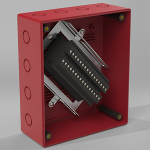 Boîtier de jonction étanche à 16 bornes, rouge PO, classe UL94 FR – Boîtier d'alarme incendie durable d'Inde - Product Image 1