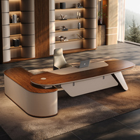 Escritorio Ejecutivo Comercial Personalizado, Moderno, en Forma de L, con Gabinete Lateral, para CEO, Muebles de Oficina para Gerentes