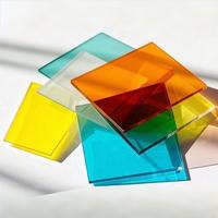 Feuille acrylique PMMA colorée hautement transparente, fournie par l'usine, panneau translucide pour le traitement par gravure laser