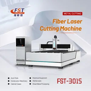 Máquina de corte láser de fibra FST, 1530, 1000w, 1500w, 3kw, 5000w, 6000w, máquina de corte láser cerrada, precio cnc, placa de hierro, China