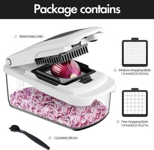 Hache-légumes Cambom avec récipient, dites adieu aux larmes, hachoir à oignons et coupe-légumes pour une cuisine heureuse - Product Image 5