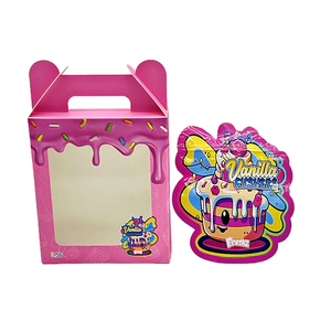 Trong Kho Sản Phẩm Mới Màu Hồng Bánh Mô Hình Mylar Hộp Và Hình Dạng Đặc Biệt Túi Cho Edibles Mùi Bằng Chứng Với Hộp Cửa Sổ - Product Image 2