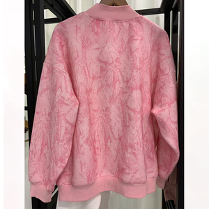 Felpa Oversize Reversibile da Donna con Collo Alto e Maniche Lunghe, Stampa Personalizzata con Logo e Lettere, Produttore - Product Image 3