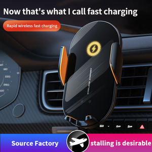 Support de téléphone à faible MOQ 15W avec fixation automatique par induction, support de navigation pour grille d'aération, chargeur sans fil rapide QC3.0 pour voiture - Product Image 3