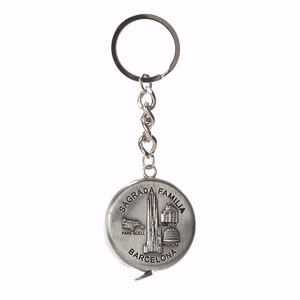 Fabricante suministro Rusia cinta métrica de Metal llaveros Amsterdam barato personalizado <span class=keywords><strong>Barcelona</strong></span> cinta métrica llaveros - Product Image 4