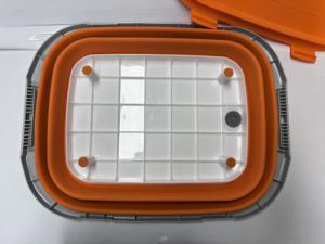 Évier <span class=keywords><strong>pliable</strong></span> multifonctionnel de 20 L avec bouchon de vidange, bac de rangement de cuisine en plastique <span class=keywords><strong>pliable</strong></span> avec couvercle verrouillable - Product Image 6