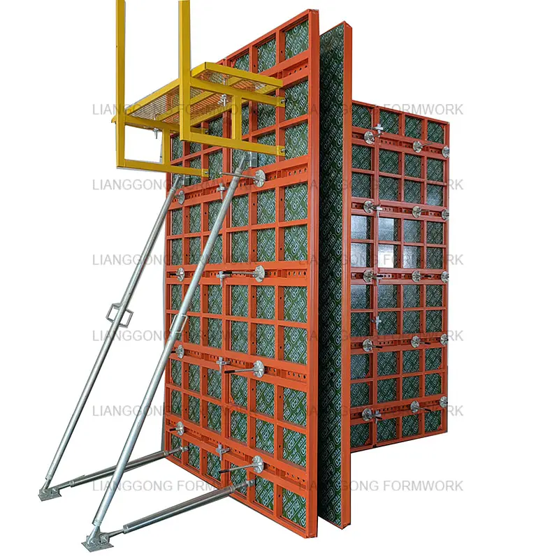 LIANGGONG 65 Adjustable Concrete Steel Frame Panel Formwork for Column and Wall in Russia