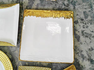 Venta caliente juegos de vajilla baratos con borde dorado Cuencos de cerámica Assiettes a granel <span class=keywords><strong>en</strong></span> porcelana <span class=keywords><strong>en</strong></span> Gros platos de cerámica tonelada - Product Image 6