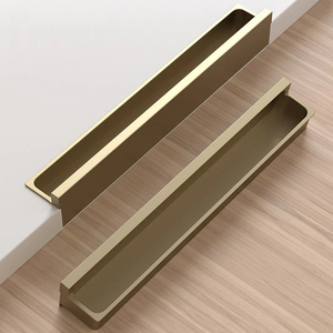 Minimalistischer Italienischer Stil Eingelassener Unsichtbarer Zuggriff für Schranktüren Schrankpaneele Schubladen - Product Image 3