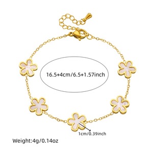 Lot de 3 parures de bijoux en coquillage blanc pour femme, cadeau Saint-Valentin/anniversaire, collier en acier inoxydable, étanche - Product Image 6
