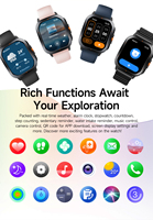Montre connectée de santé IPS à la mode en gros avec fonction d'appel, étanche IP68, Android, pression artérielle, ECG et pompe à air