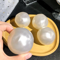 Jouet souple en forme de perle rempli d'huile de coco, balle à presser non résiliente, jouet anti-stress pour adultes et enfants