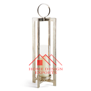 <b>Black</b> Finished Decorative European Style Aluminium Floor <b>Lantern</b> for Wedding Decor Best Seller - Product Image 6