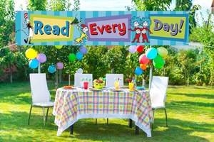 Bandera Decorativa con Temática <span class=keywords><strong>de</strong></span> Lectura del Dr. Seuss, para Leer Todos los Días, Decoración para Cuarto <span class=keywords><strong>de</strong></span> Niños, Escuela, Biblioteca, Jardín, Exterior - Product Image 6