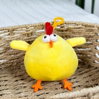 Peluche Poussin Rond de Dessin Animé - Jouet en Peluche Douce en Forme de Poulet pour Anniversaire, Anti-Stress, Vente en Boutique