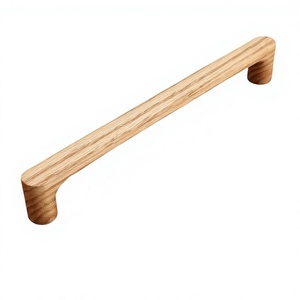 Juego de tiradores y pomos de madera hechos a mano, ligeros, de forma redonda, diseño moderno minimalista, duraderos para uso en interiores - Product Image 3