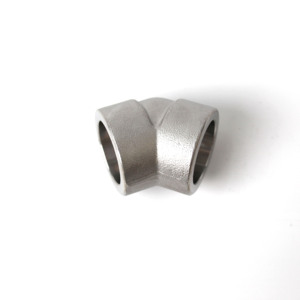 เหล็กกล้าไร้สนิม 304 316 3000 #   ข้อต่อท่อแรงดันสูง 6000 ปอนด์ แบบเกลียวและเชื่อมซ็อกเก็ต ข้องอ 45 และ 90 องศา - Product Image 5